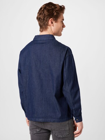 BURTON MENSWEAR LONDON Regular fit Button Up Shirt in Blue