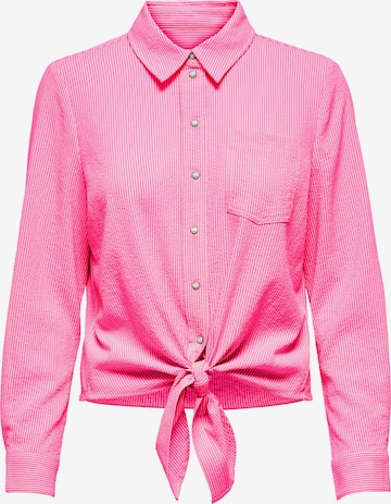 ONLY Blouse 'LECEY' in Roze: voorkant