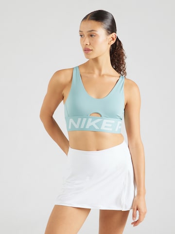 NIKE Bustier Sportmelltartók 'INDY PLUNGE' - zöld: elől