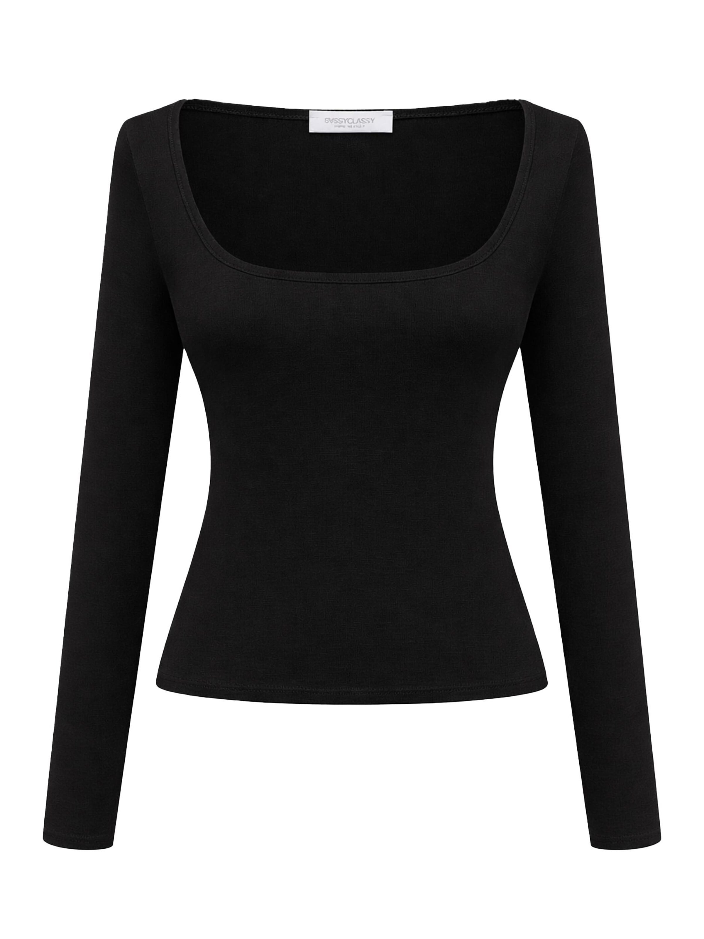 Maglietta di SASSYCLASSY in nero: frontale