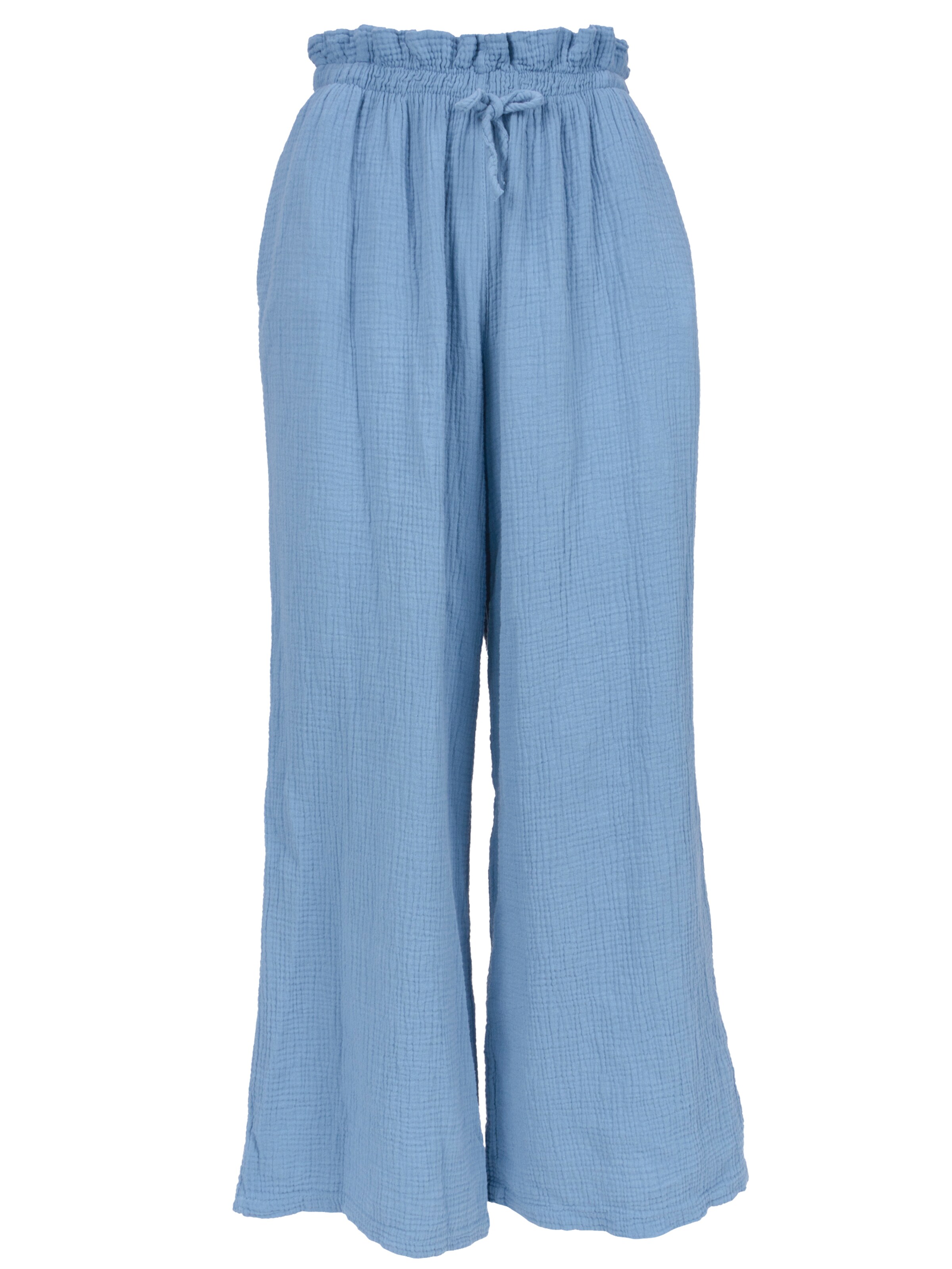 Pantalon 'Liska' Seasons of April en bleu : devant