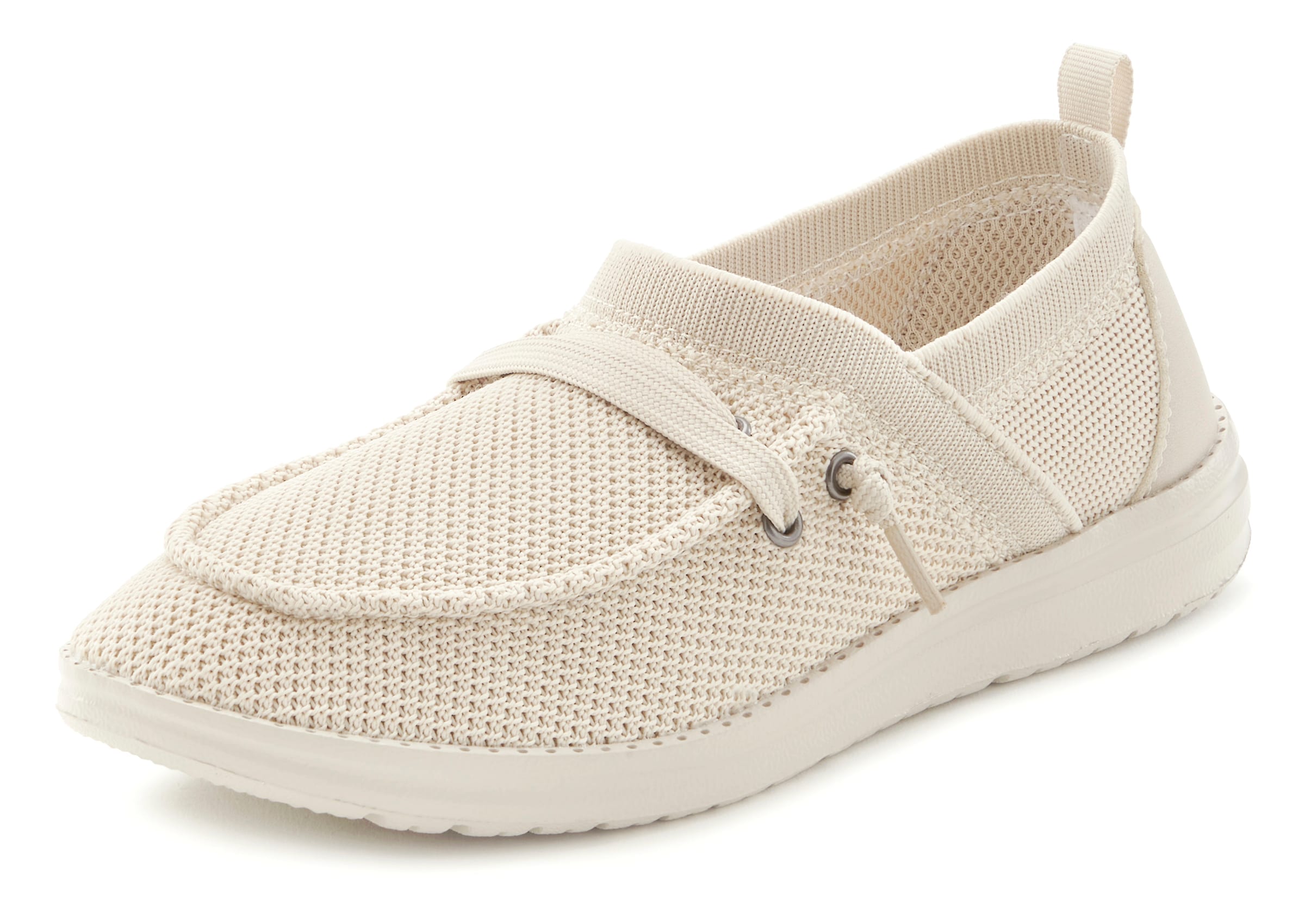 VIVANCE - Zapatillas sin cordones en beige: frente