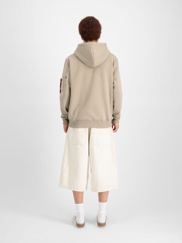 ALPHA INDUSTRIES Sweatshirt 'Alpha PP' in Beige