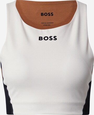 BOSS Top | bela barva: sprednja stran