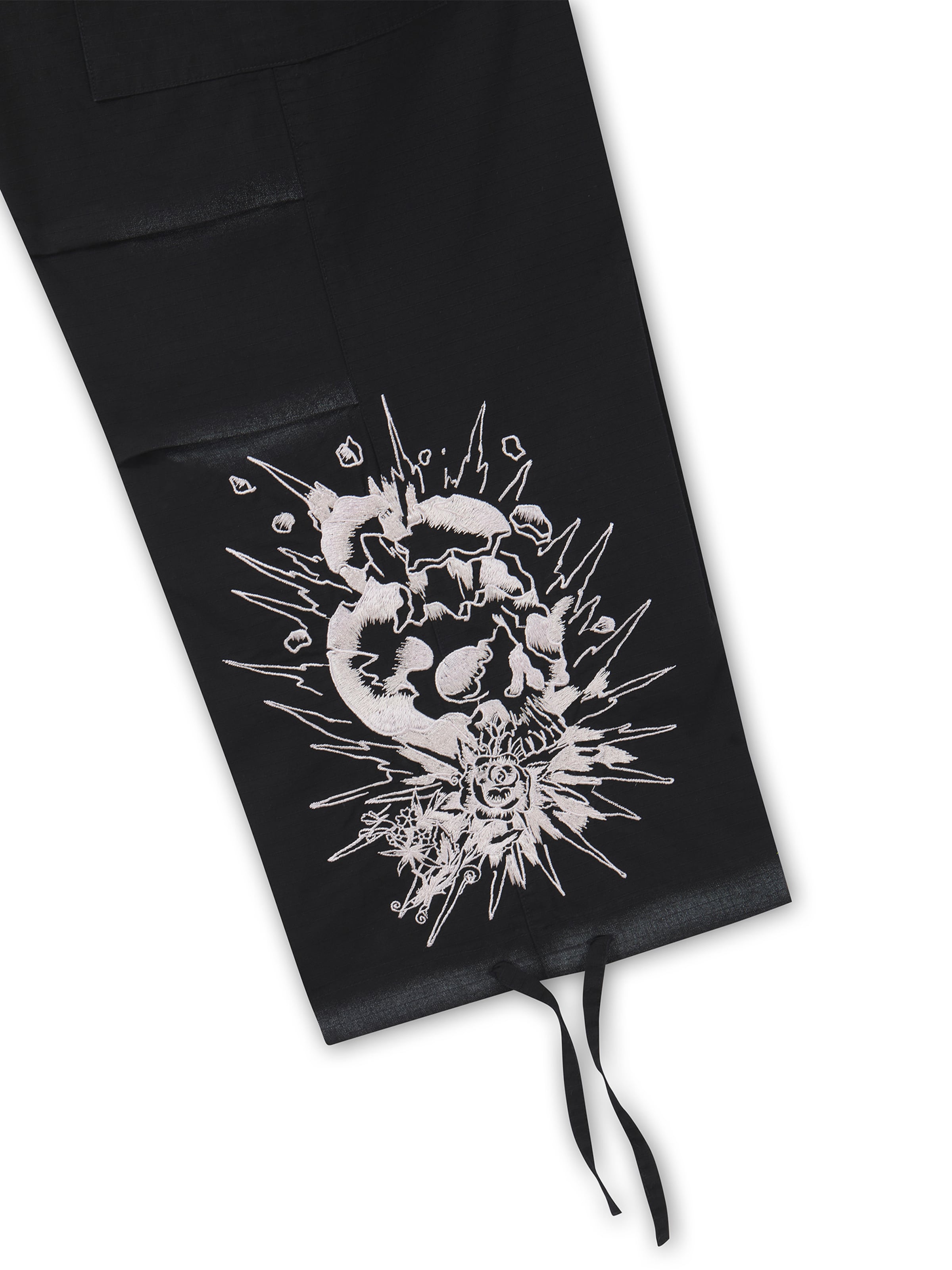 regular Pantaloni funzionali di Ed Hardy in nero: frontale