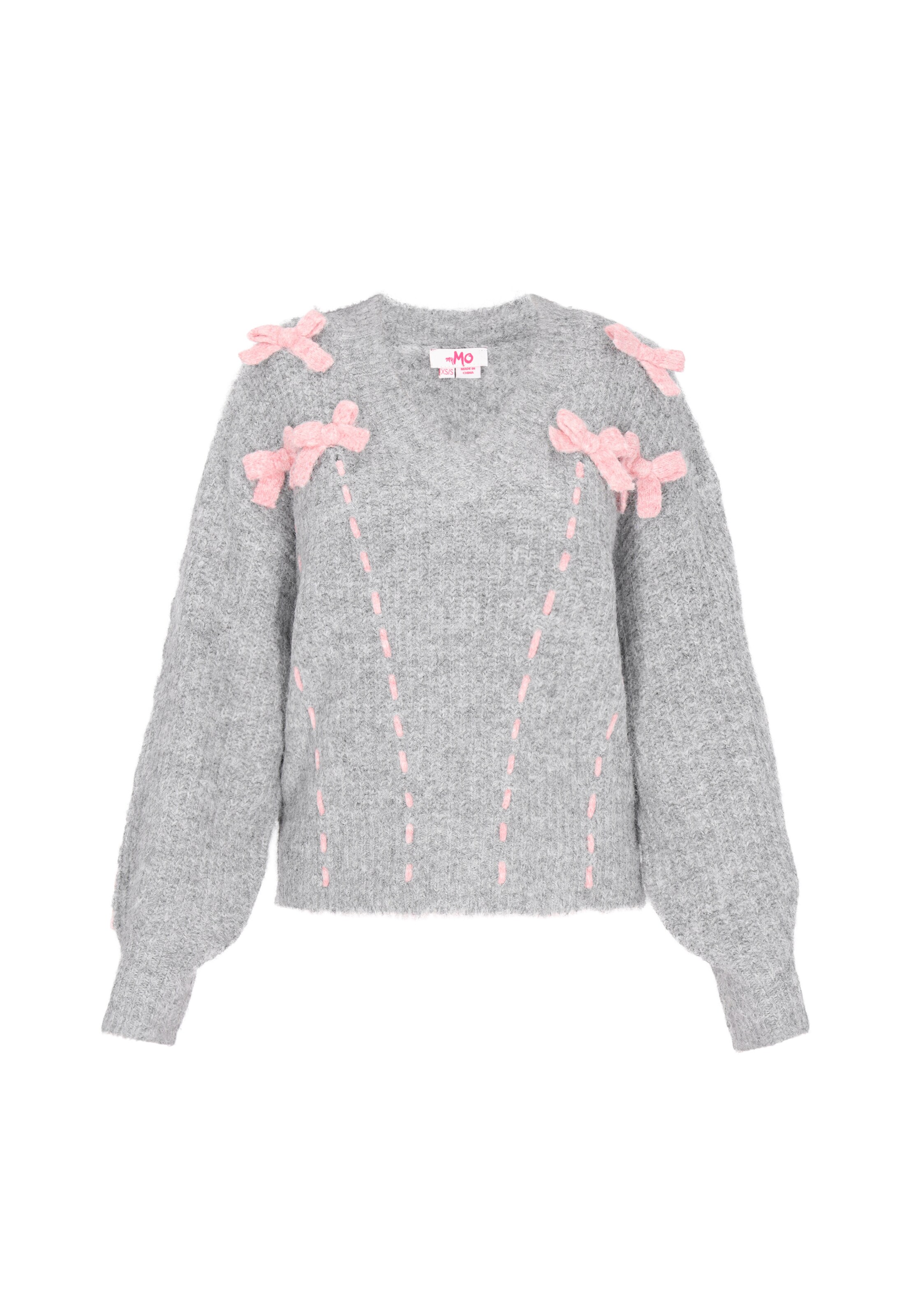 MYMO - Pullover oversized em cinzento: frente