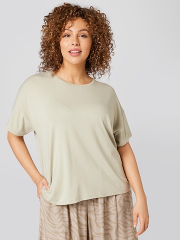 Tricou 'Vicky' de la Guido Maria Kretschmer Curvy pe bej: față