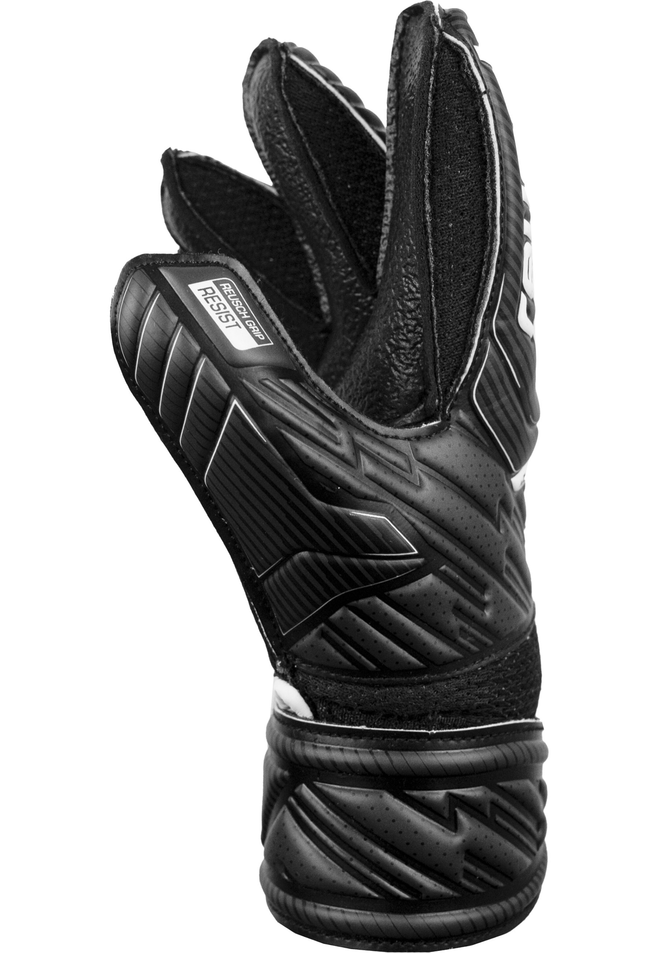 REUSCH Torwarthandschuhe 'Attrakt Resist Finger Support Junior' in Schwarz