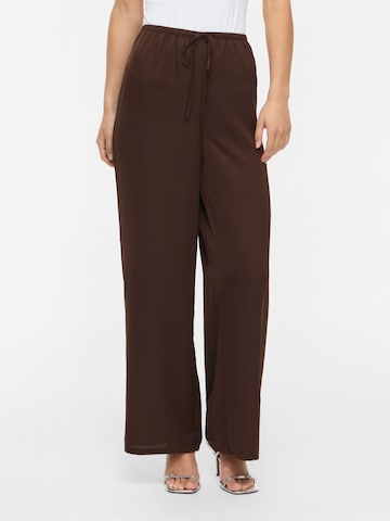 Wide Leg Pantalon 'VIEllette' VILA en marron : devant
