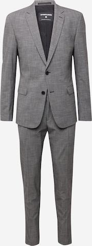 STRELLSON Slim fit Suit 'CALEB MADDEN' in Grey: front