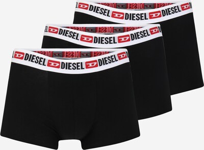 DIESEL Boxershorts 'Shawn' in rot / schwarz / weiß, Produktansicht