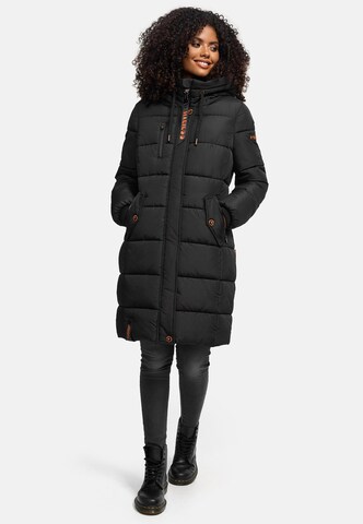 MARIKOO Winter coat 'Yuikoo' in Black: front