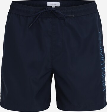 Calvin Klein Swimwear Board Shorts in Blue: front