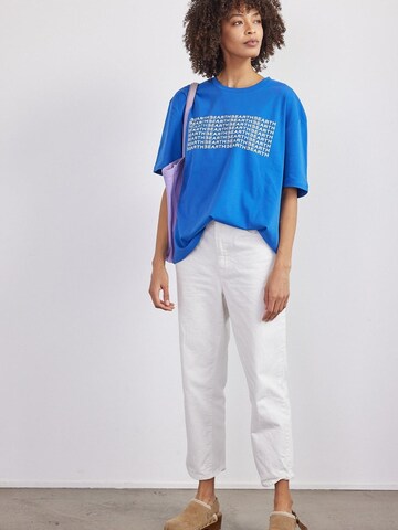 BEARTH Shirt ''Scan Code' Bio-Baumwolle' in Blue