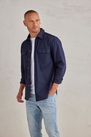 JOHN DEVIN Regular fit Button Up Shirt in Blue