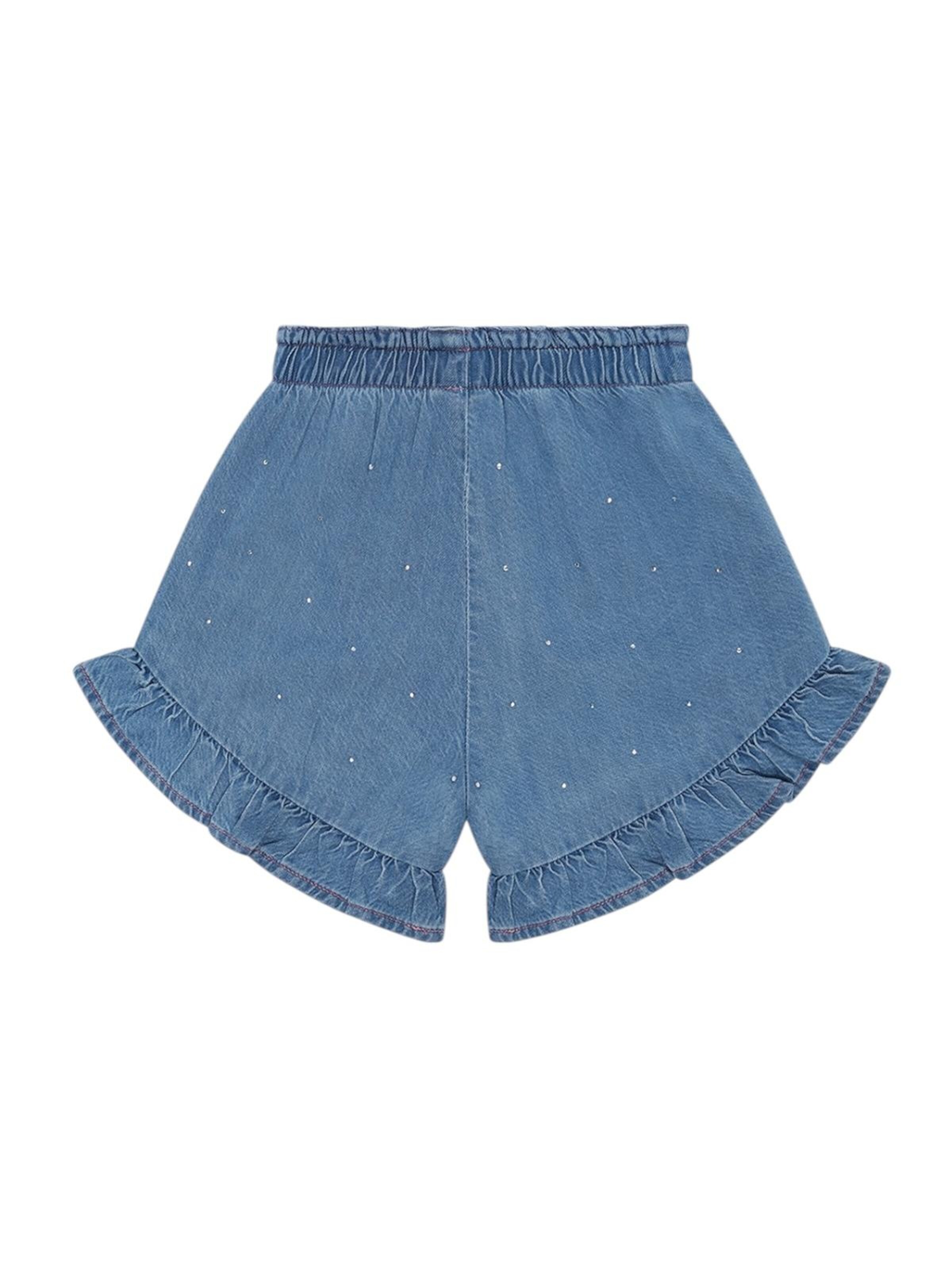 Hust & Claire Regular Hose 'Hust & Claire Shorts HCHerlena Sparkling'‌‌‌‌‌‌‌‌ in Blau