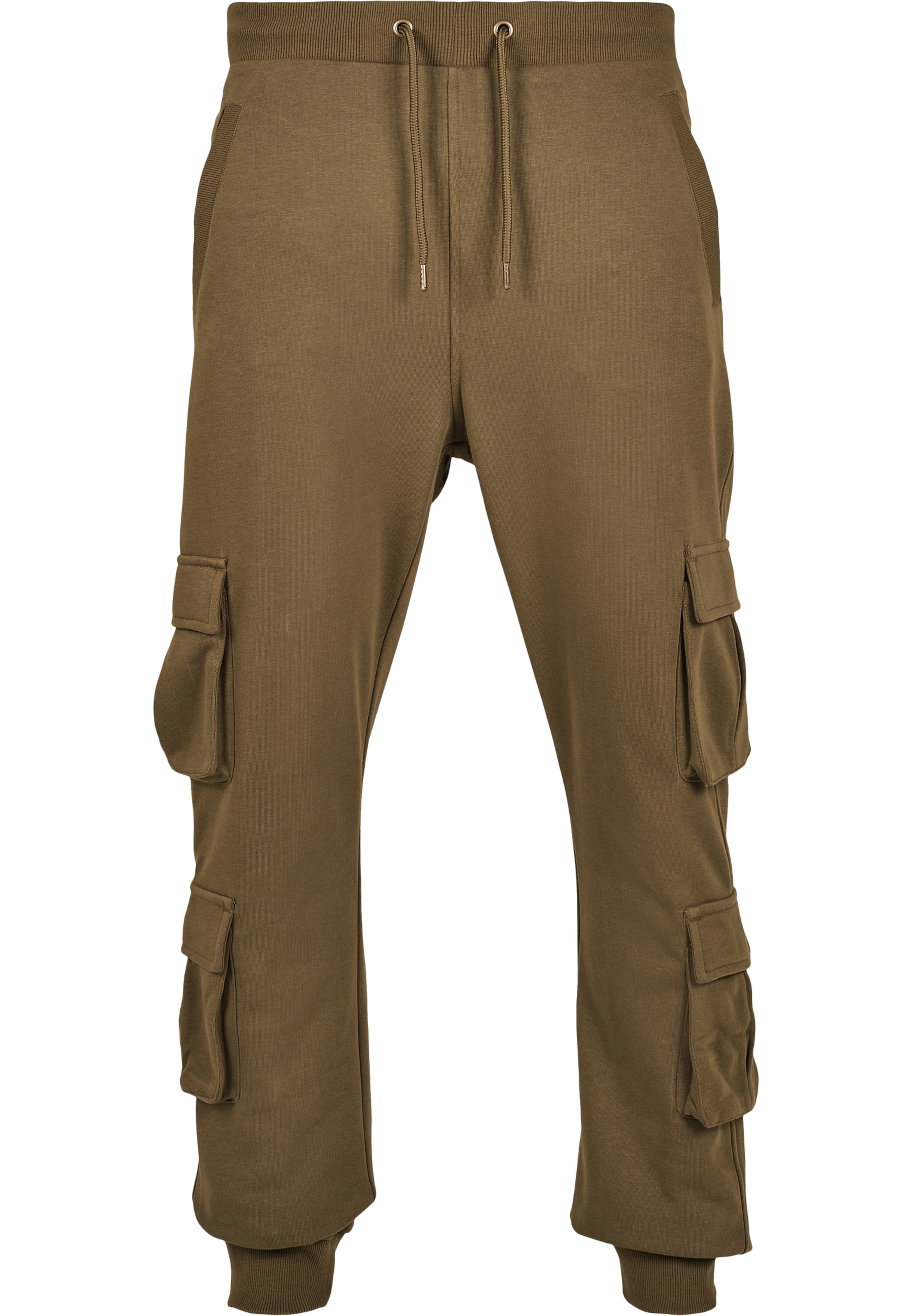 Effilé Pantalon cargo Urban Classics en vert : devant