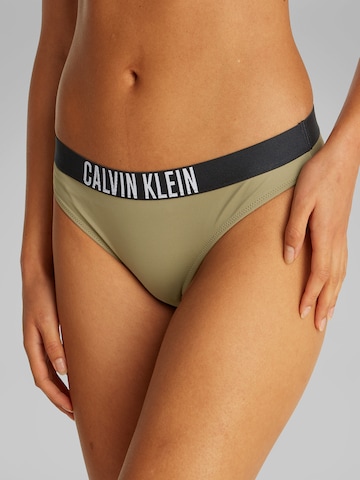 Calvin Klein Swimwear Низ бикини в Зеленый: спереди