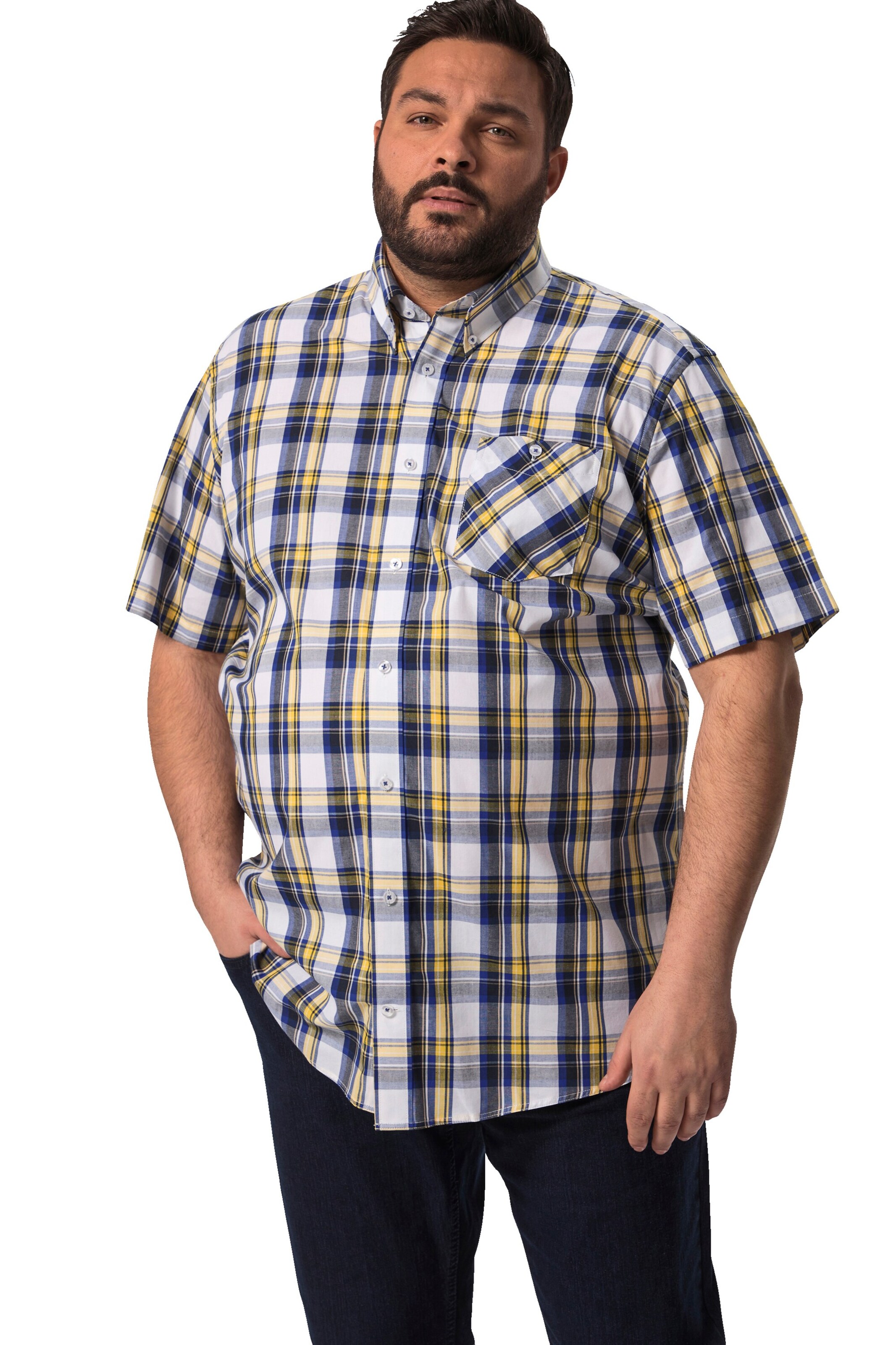 Boston Park Comfort fit Button Up Shirt in Mixed colours: front