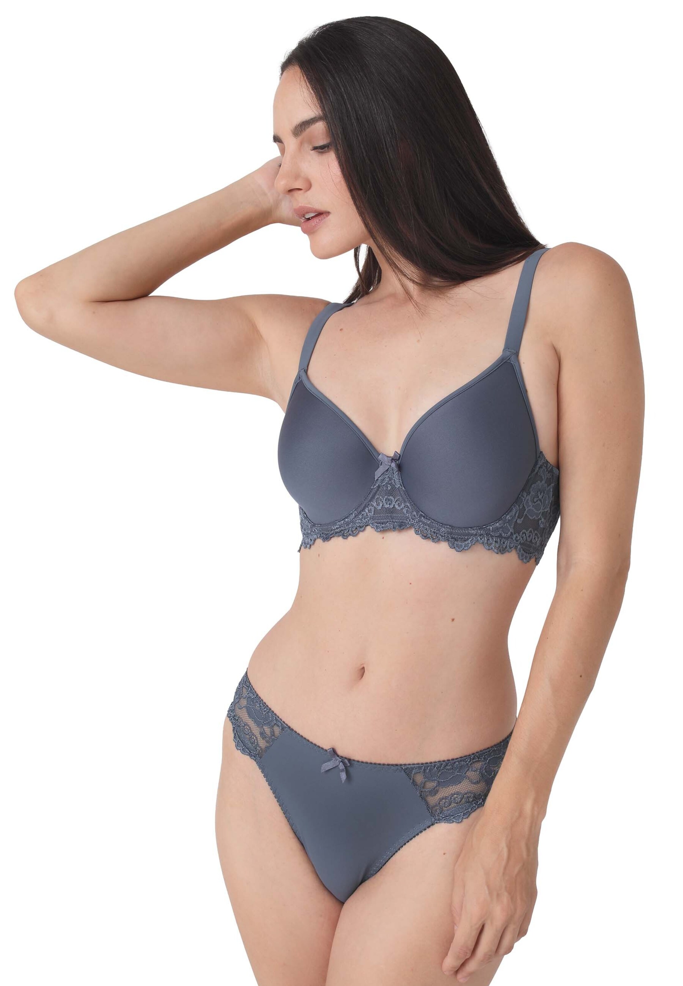 Invisible Soutien-gorge 'Classic Lace' sassa en bleu : devant