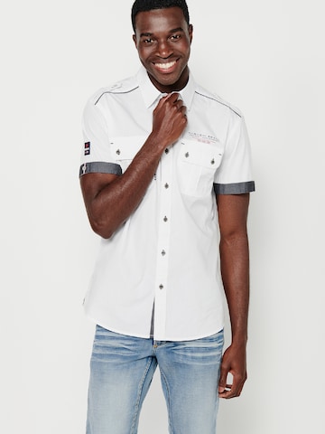 KOROSHI Regularny krój Koszula w kolorze biały