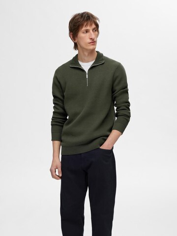 SELECTED HOMME Свитер 'Dane' в Зеленый: спереди