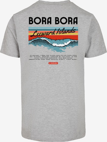F4NT4STIC T Shirt 'Bora Bora Leewards Island' in Grau: Vorderseite