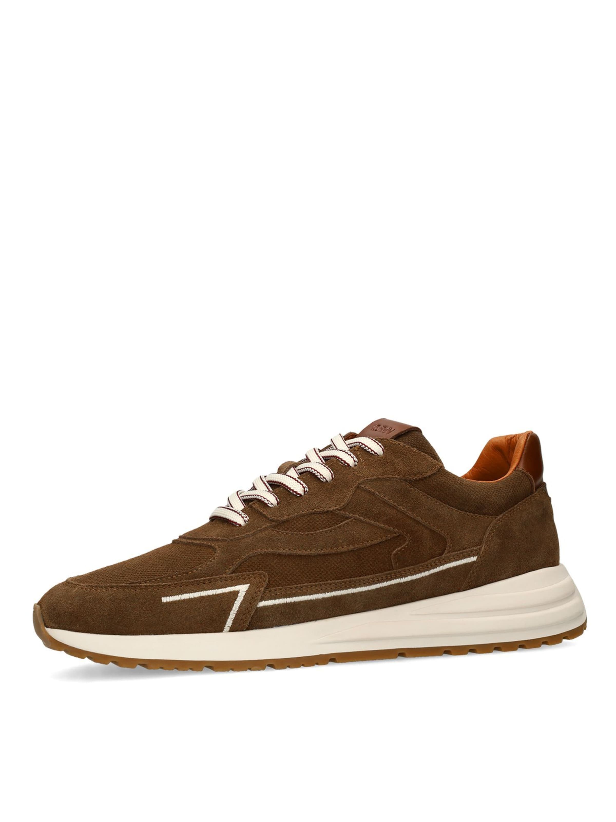 MANFIELD Sneakers in Brown: front