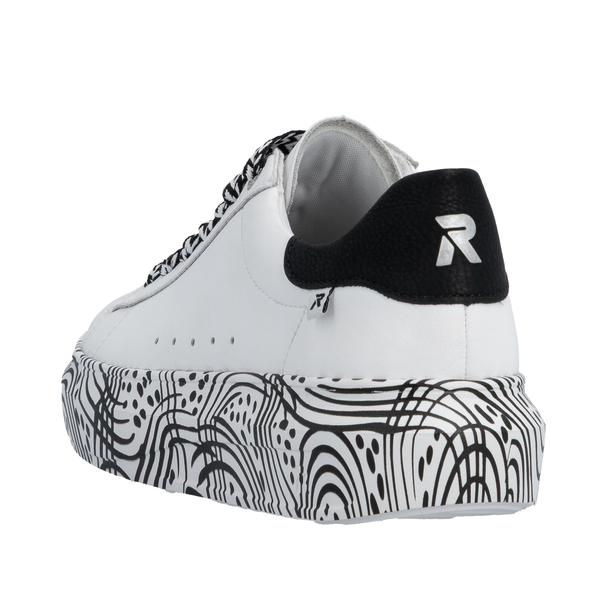 Baskets basses 'W1201' Rieker Sport en blanc