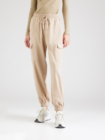 ONLY Tapered Cargobukser 'Katinka' i beige: forside