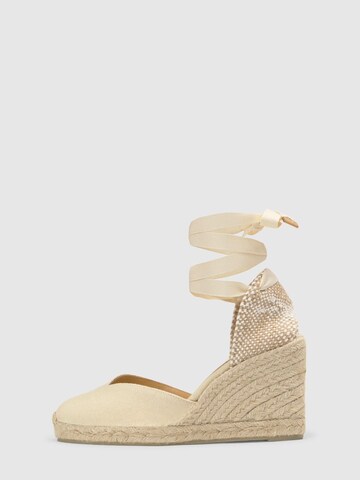 Castañer - Alpercatas 'Chiara' em branco: frente
