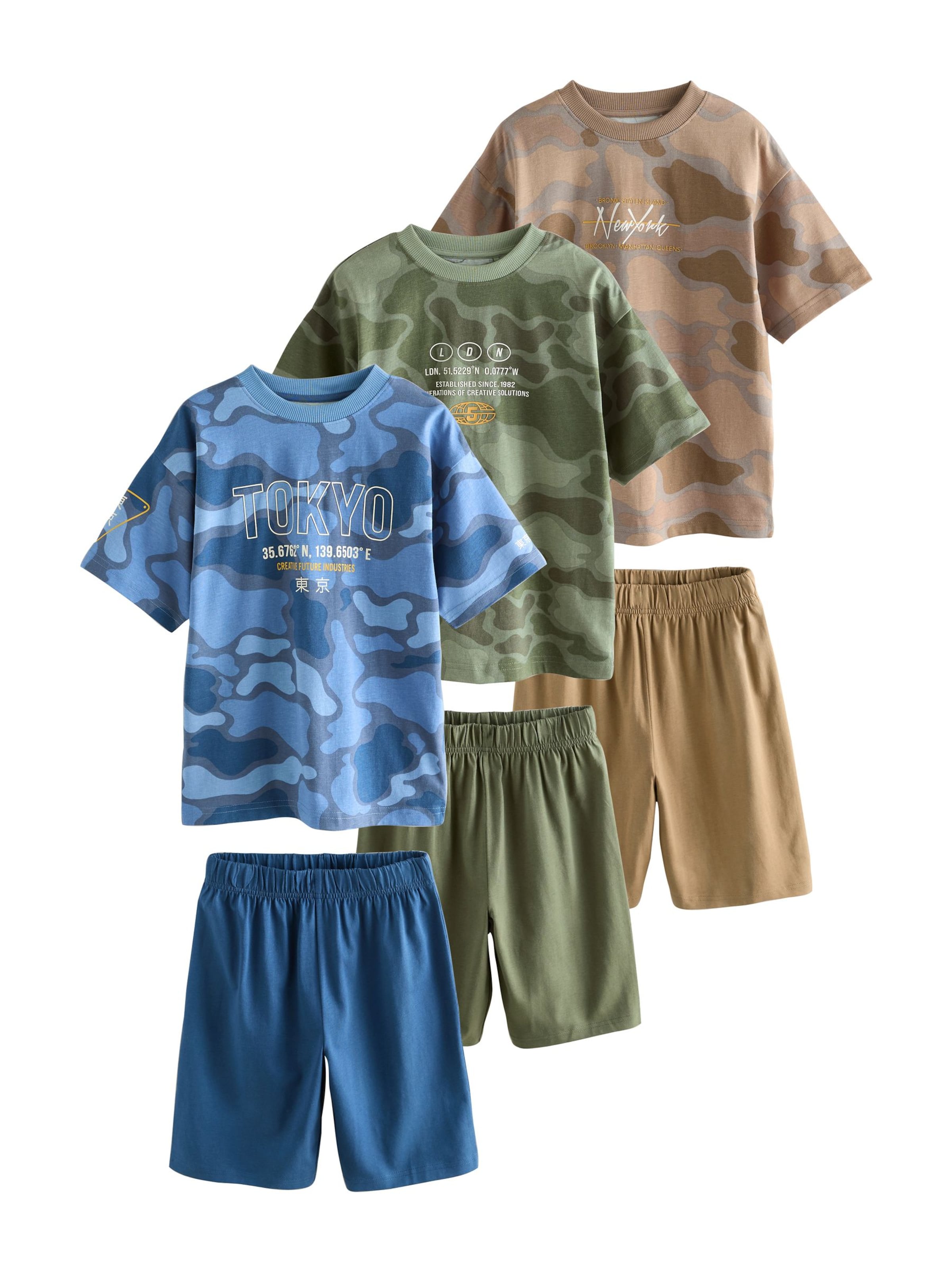 Next Pajamas in Blue: front