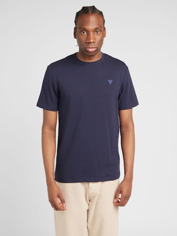 T-Shirt 'HEDLEY' GUESS en bleu : devant
