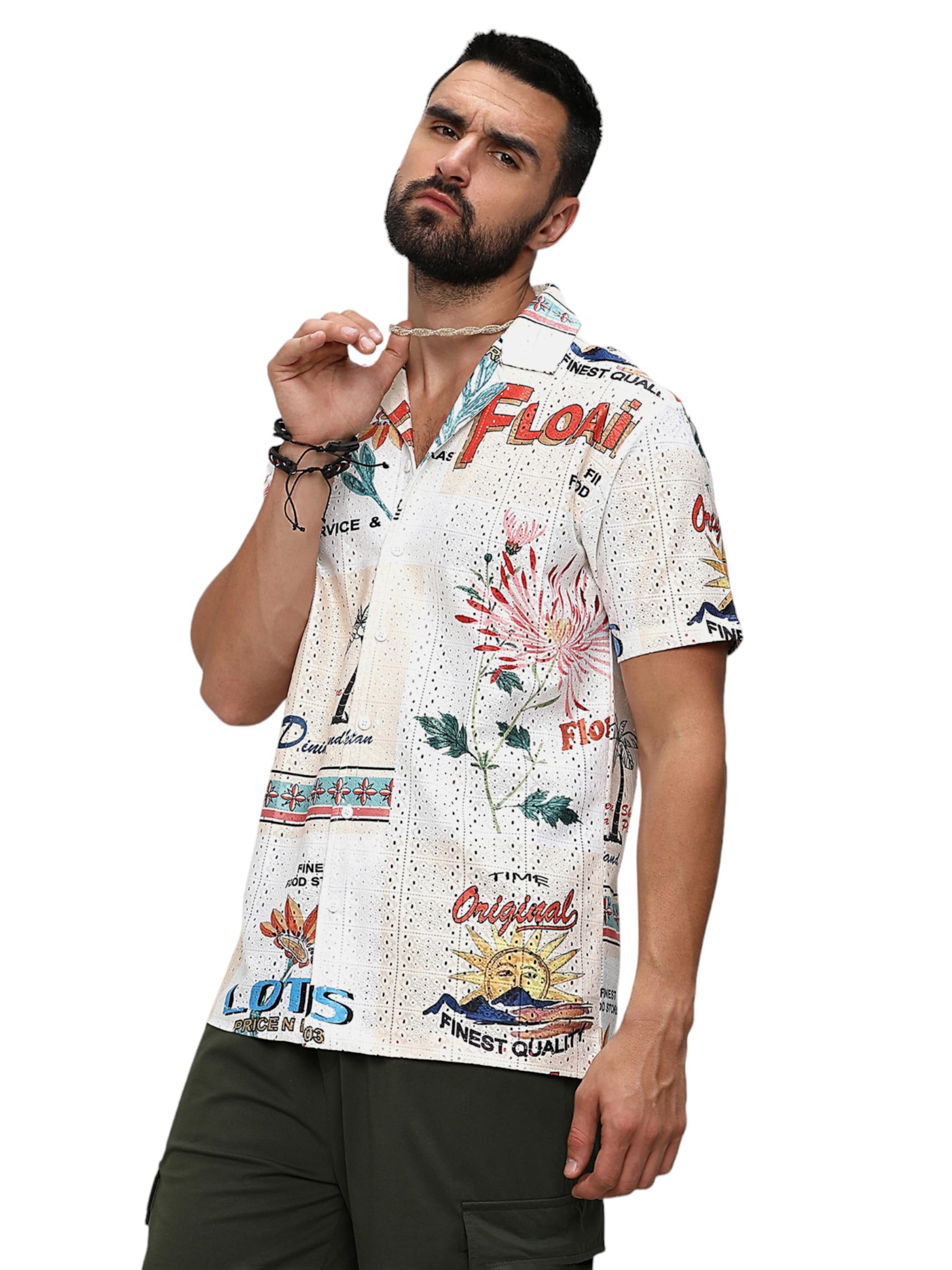 Campus Sutra - Ajuste regular Camisa ' Mario ' en Mezcla de colores