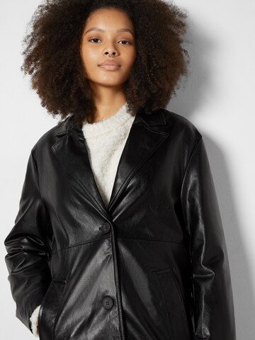 Bershka Between-Seasons Coat in Black