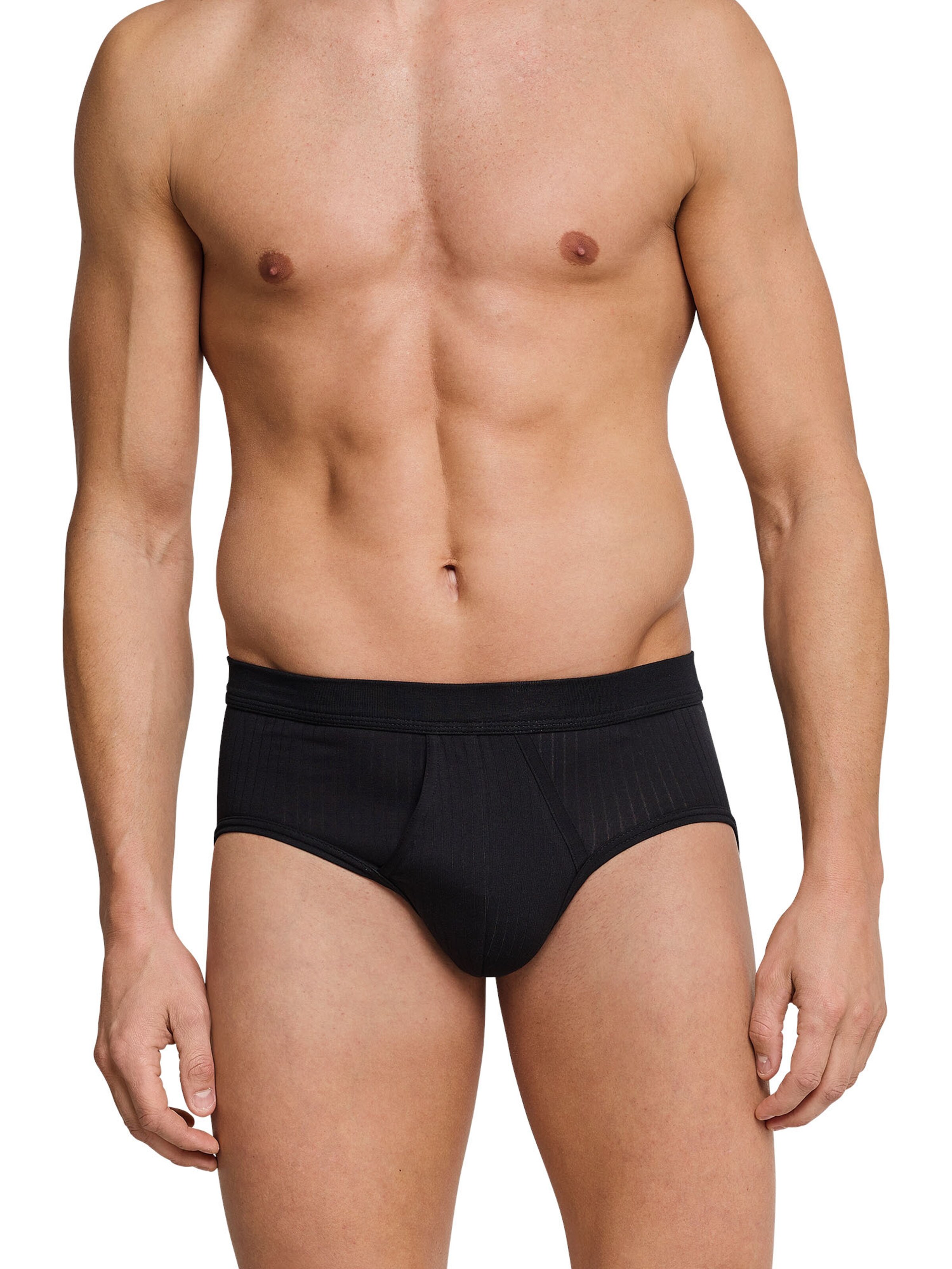 Slip 'Authentic Sport' SCHIESSER en noir : devant