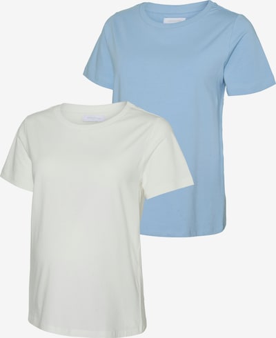 MAMALICIOUS Paita 'MLMIA' värissä vaaleansininen / valkoinen, Tuotenäkymä