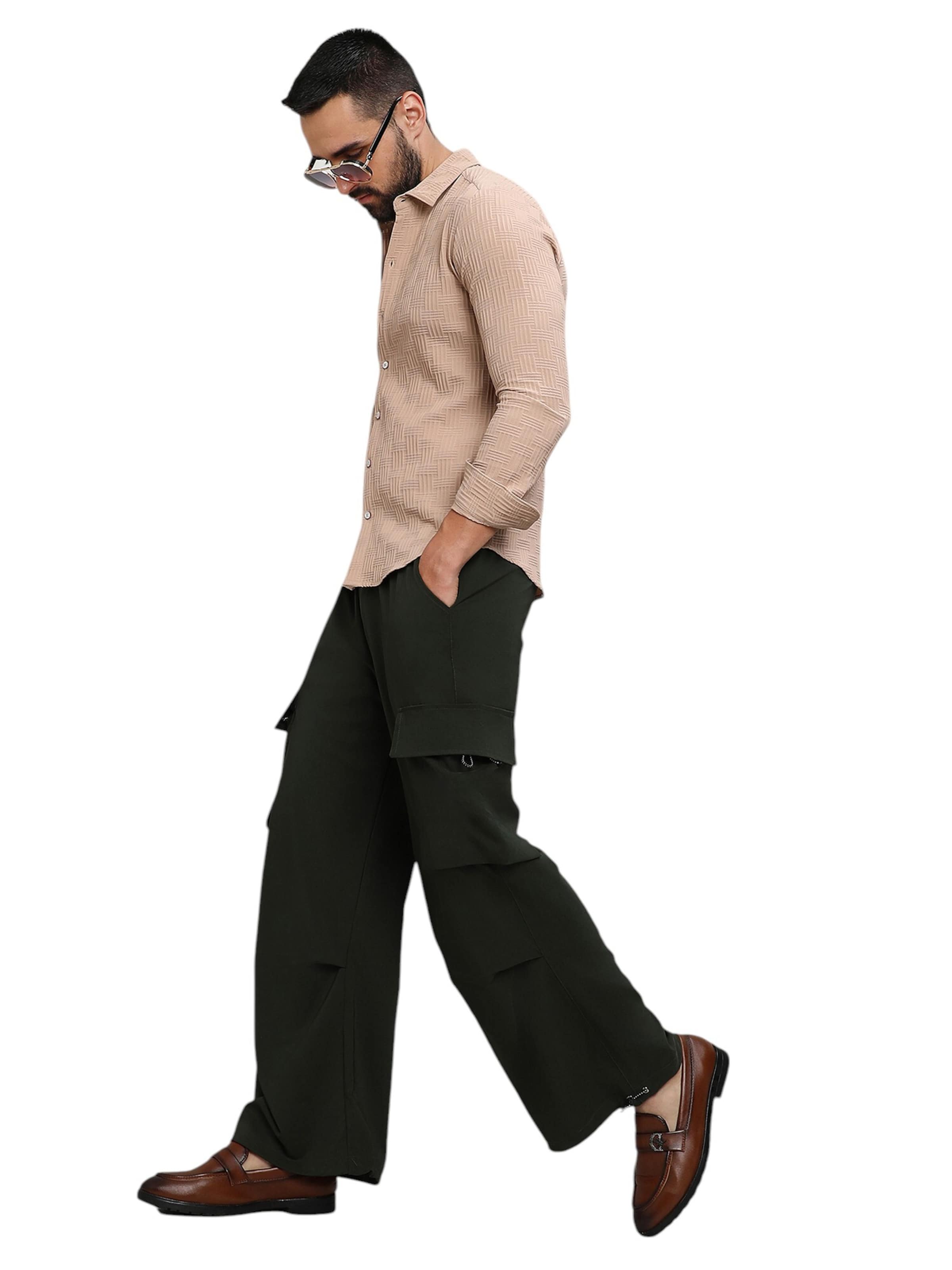 Coupe regular Chemise 'Suse' Campus Sutra en beige