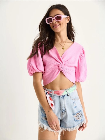 Camicia da donna di Bianco Lucci in rosa