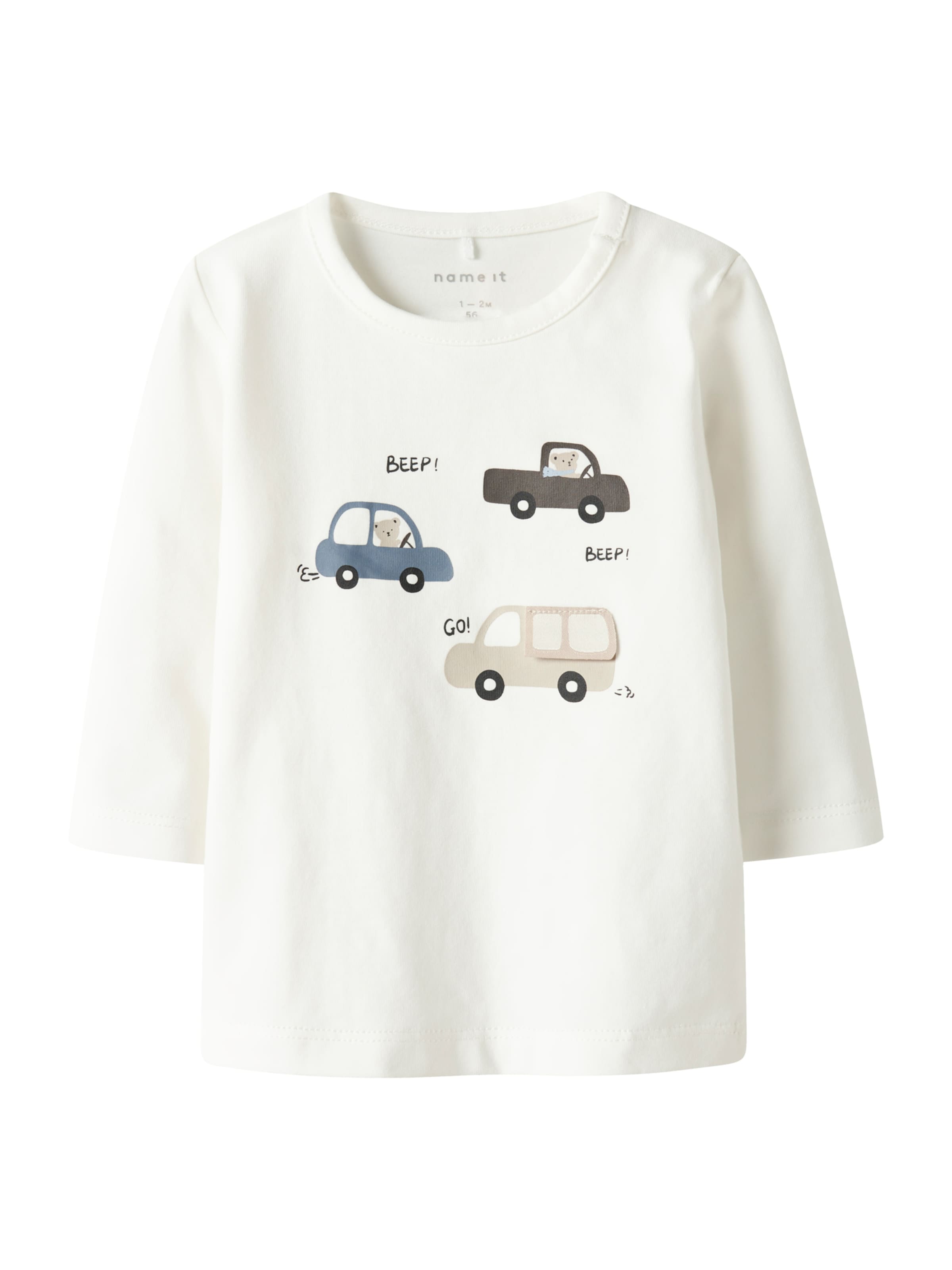 NAME IT Shirts 'NBMREMUS' i hvid: forside