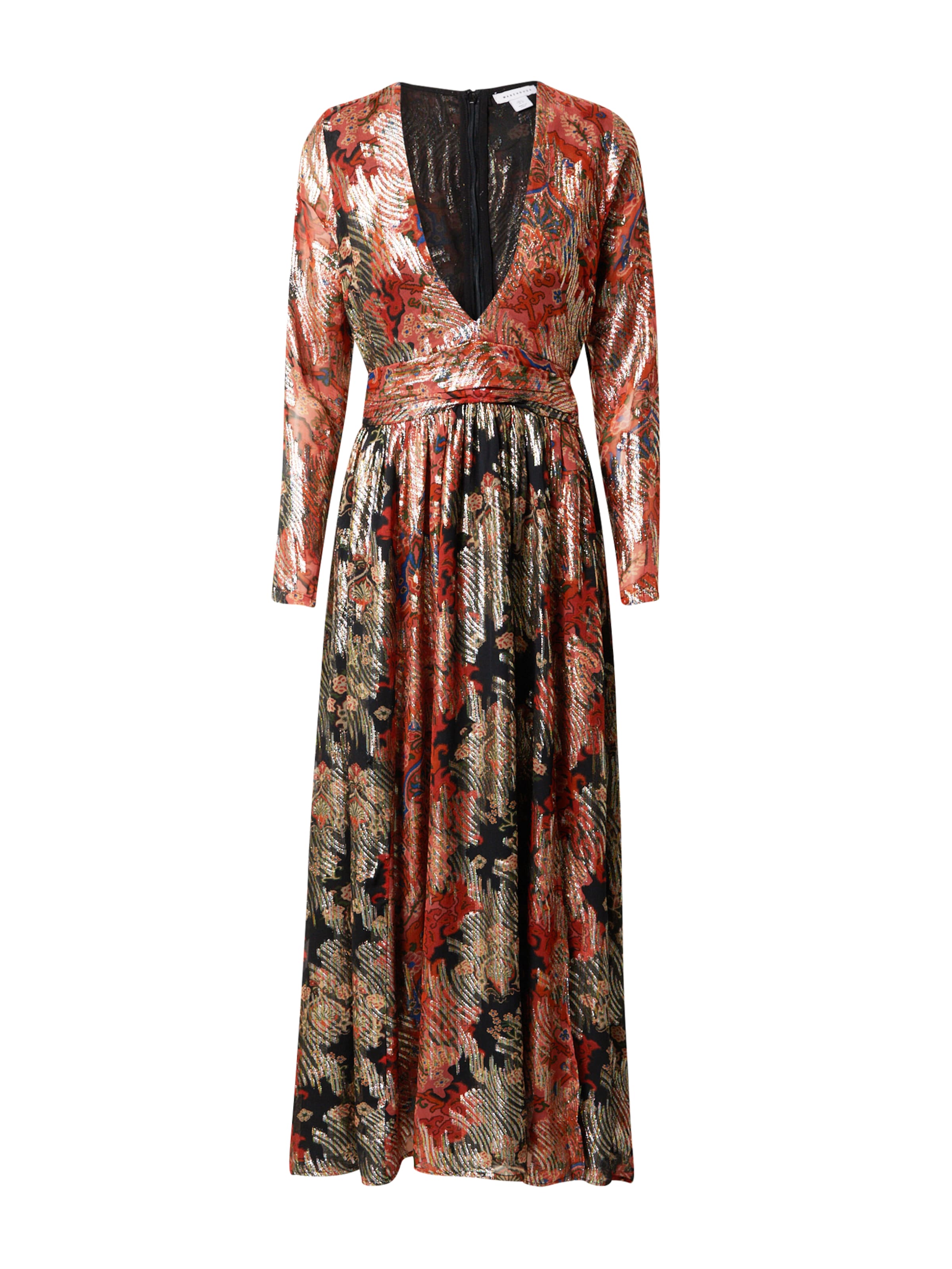 Warehouse - Vestido de festa em vermelho: frente