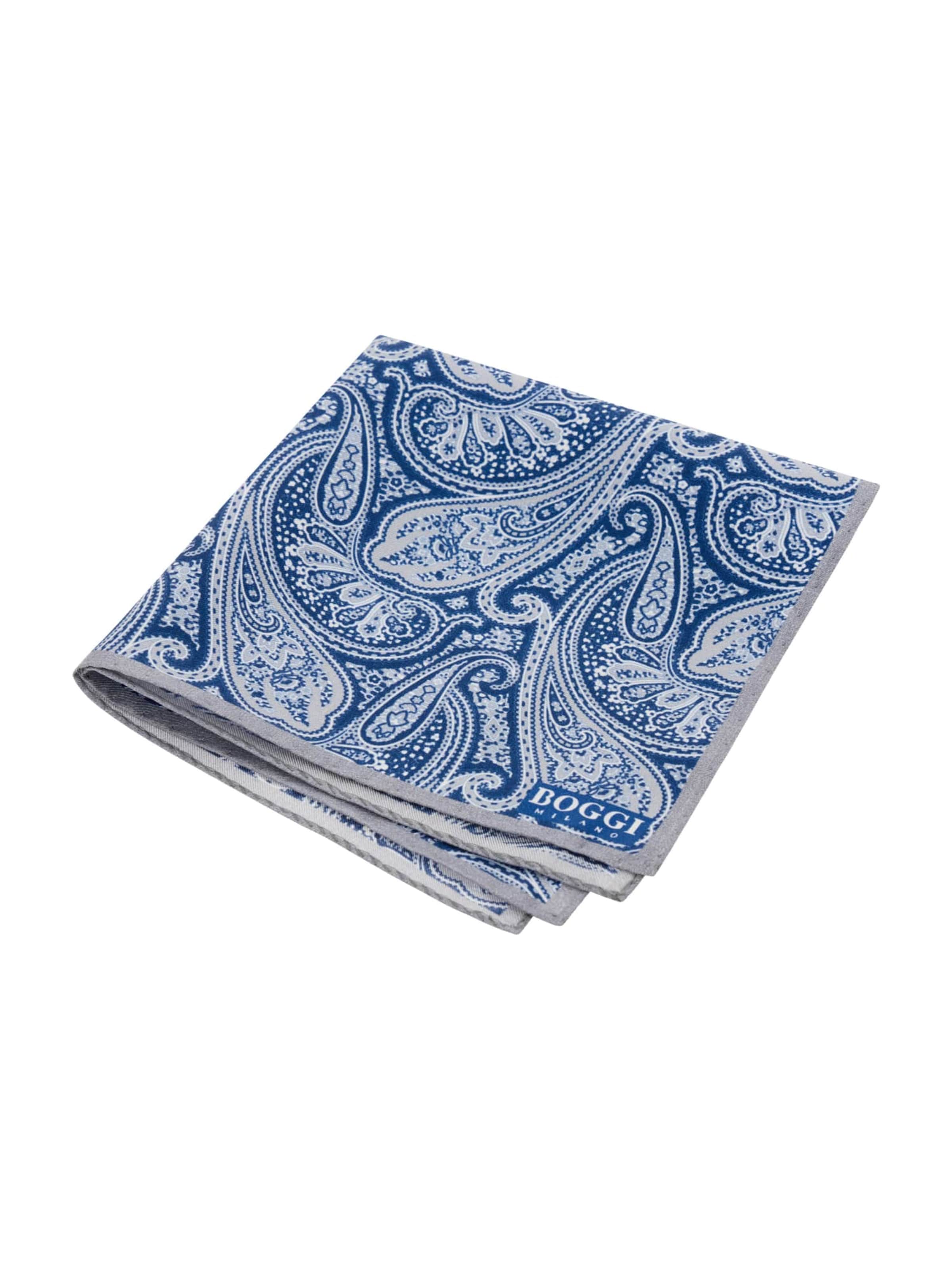 Fazzoletto da taschino di Boggi Milano in grigio: frontale