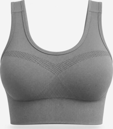 AOTTORI Sports Bra in Grey: front