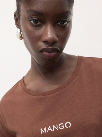MANGO T-Shirt in Braun