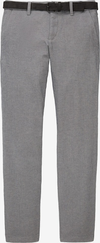Pantalon chino 'Travis' TOM TAILOR en gris : devant