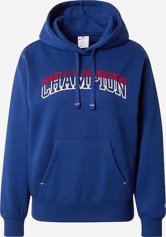 Champion Authentic Athletic Apparel Суичър в синьо: отпред