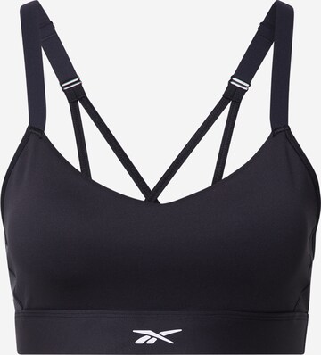 Reggiseno sportivo di Reebok in nero: frontale