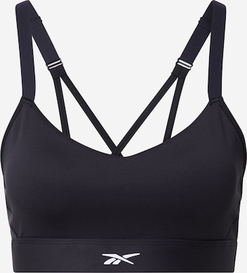 Reebok - Soutien Bustier Soutien de desporto em preto: frente