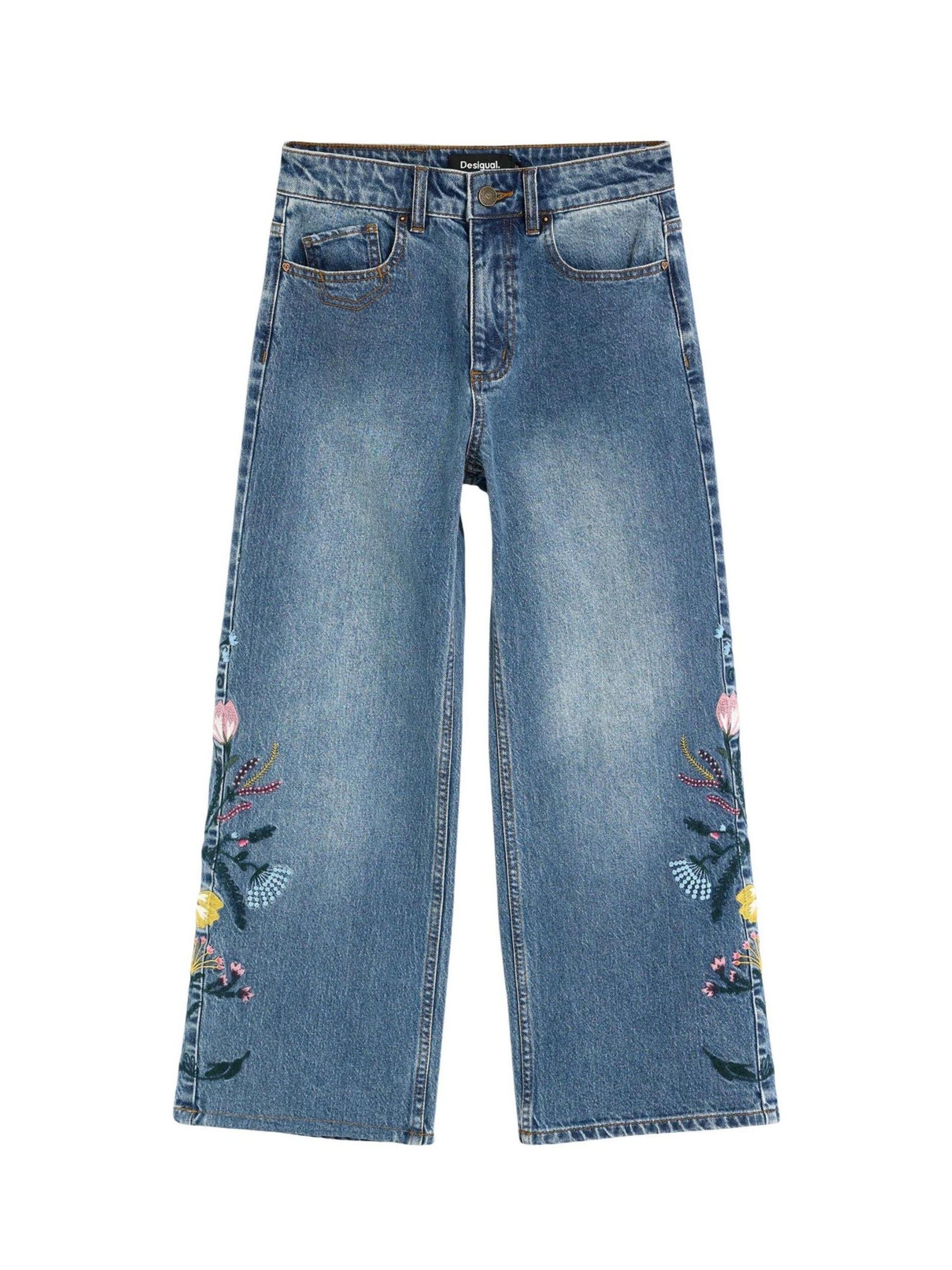 Coupe slim Jean 'DENIM_BRIDGE 26WWDD16' Desigual en bleu : devant