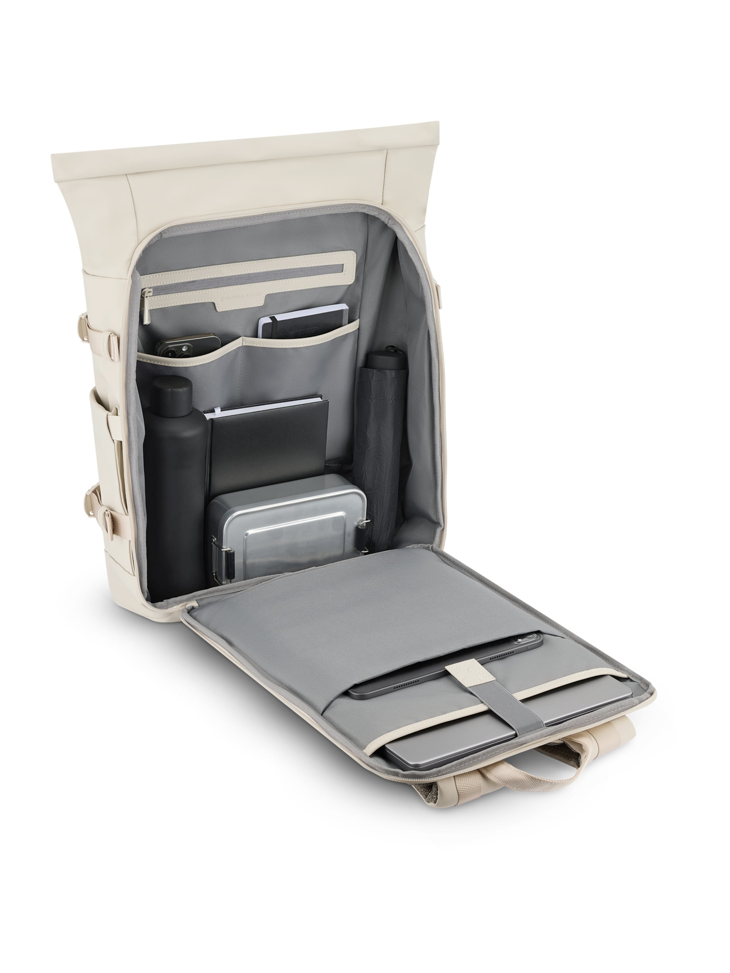 Kapten & Son Batoh 'Helsinki Pro' - Béžová